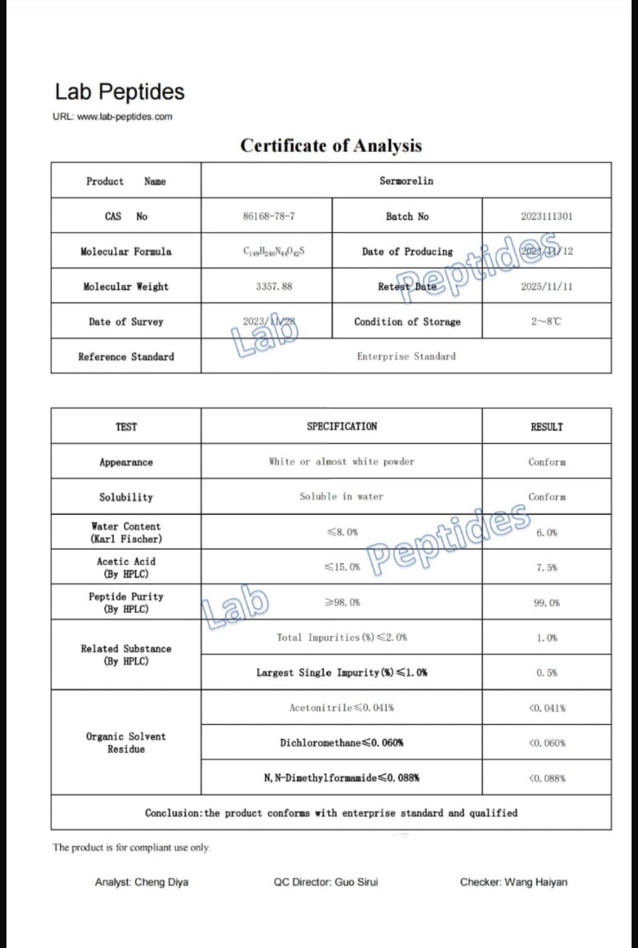 Sermorelin 5MG